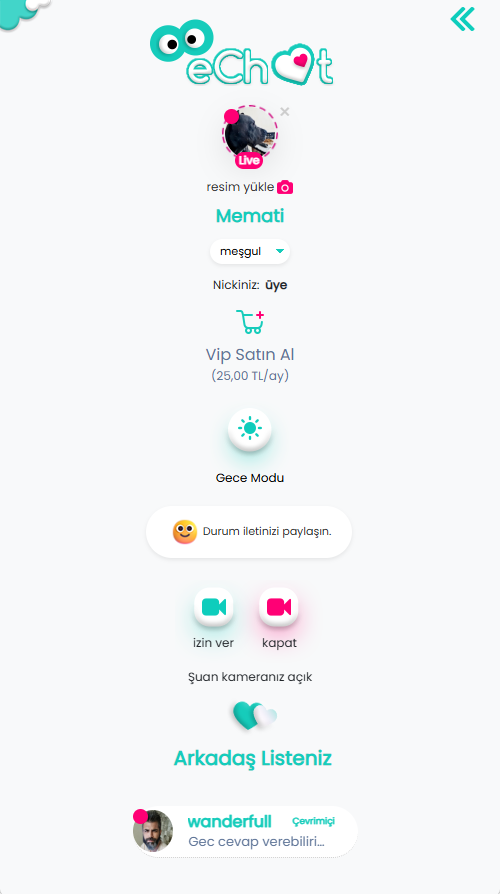 WoChat - G�r�nt�l� Sesli Profil Resimli Chat Sohbet Appleti