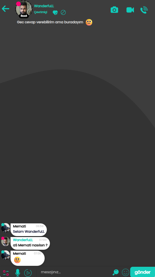 WoChat - G�r�nt�l� Sesli Profil Resimli Chat Sohbet Appleti