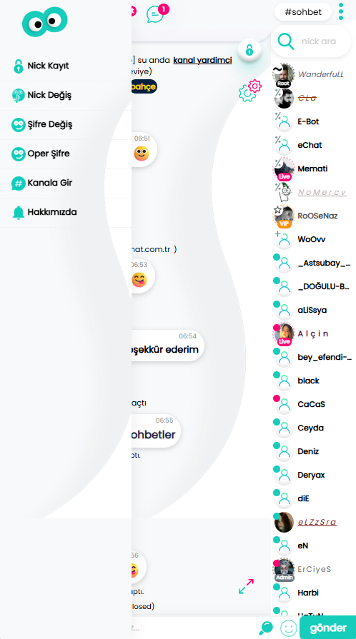 WoChat - G�r�nt�l� Sesli Profil Resimli Chat Sohbet Appleti